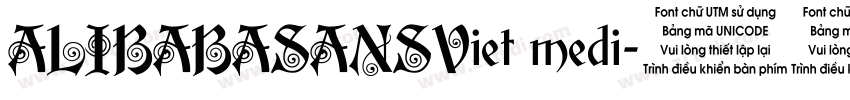ALIBABASANSViet medi字体转换